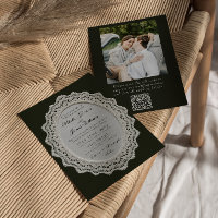 Vintage Hochzeit mit schwarzem und weißem Spitzen-