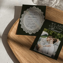 Vintage-Hochzeit mit schwarzer und weißer Lace Old