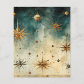 Vintage Hochzeit mit Wasserfarben (Rückseite)