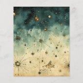 Vintage Hochzeit mit Wasserfarben (Rückseite)