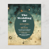 Vintage Hochzeit mit Wasserfarben (Vorderseite)