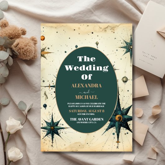 Vintage Hochzeit mit Wasserfarben