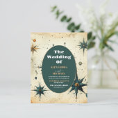 Vintage Hochzeit mit Wasserfarben (Stehend Vorderseite)