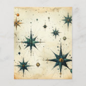 Vintage Hochzeit mit Wasserfarben (Rückseite)