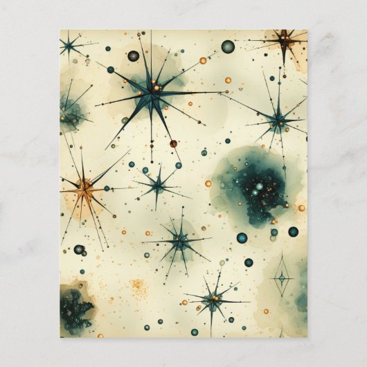 Vintage Hochzeit mit Wasserfarben (Rückseite)