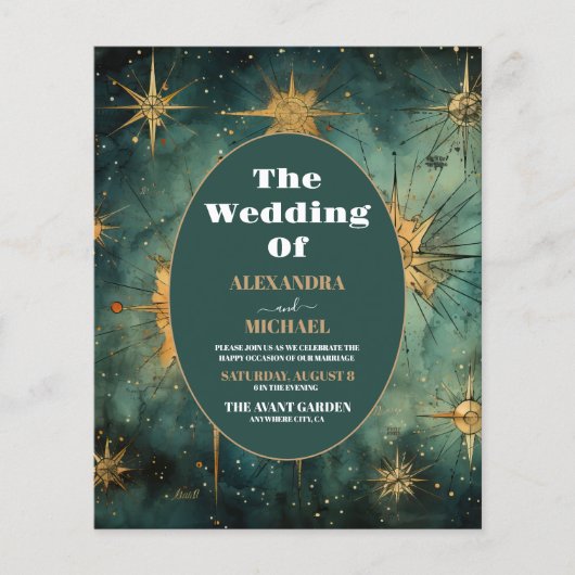 Vintage Hochzeit mit Wasserfarben (Vorderseite)