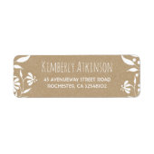 Vintage Hochzeit mit weißer Blume (Vorne)