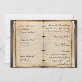 Vintage Hochzeit ohne "49" oben rechts Einladung (Rückseite)