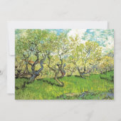 Vintage Hochzeit, Orchard in Blossom Einladung (Rückseite)