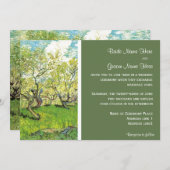 Vintage Hochzeit, Orchard in Blossom Einladung (Vorne/Hinten)