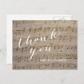 Vintage Hochzeit Postkarte (Vorne/Hinten)