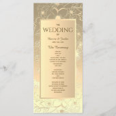 Vintage Hochzeit Programm (Vorderseite)