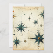 Vintage Hochzeit Save The Date (Rückseite)