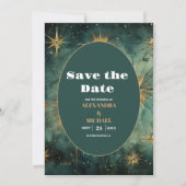 Vintage Hochzeit Save The Date (Vorderseite)