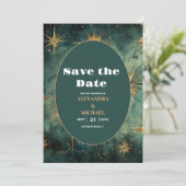 Vintage Hochzeit Save The Date (Stehend Vorderseite)