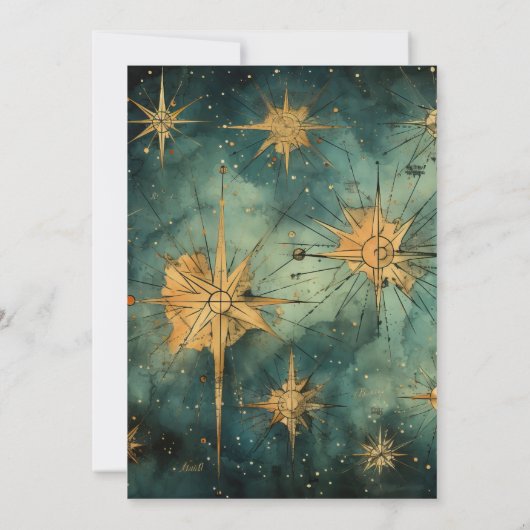 Vintage Hochzeit Save The Date (Rückseite)