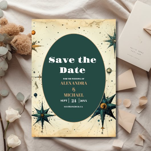Vintage Hochzeit Save The Date