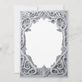 Vintage Hochzeit Save the Date Einladungskarte Einladung (Rückseite)