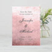 Vintage Hochzeit Save the Date einzigartige Klassi (Stehend Vorderseite)