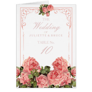 Vintage Hochzeit Schiefertafel - Tischnummer Karte