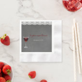 Vintage Hochzeit Serviette (Beispiel)