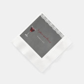 Vintage Hochzeit Serviette (Ecke)