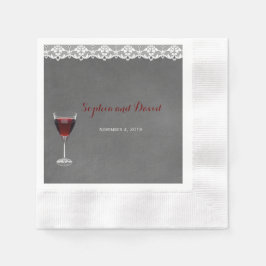 Vintage Hochzeit Serviette