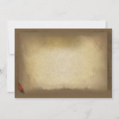 Vintage Hochzeit Thema individuelle Einladungen (Rückseite)