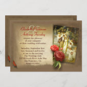 Vintage Hochzeit Thema individuelle Einladungen (Vorne/Hinten)