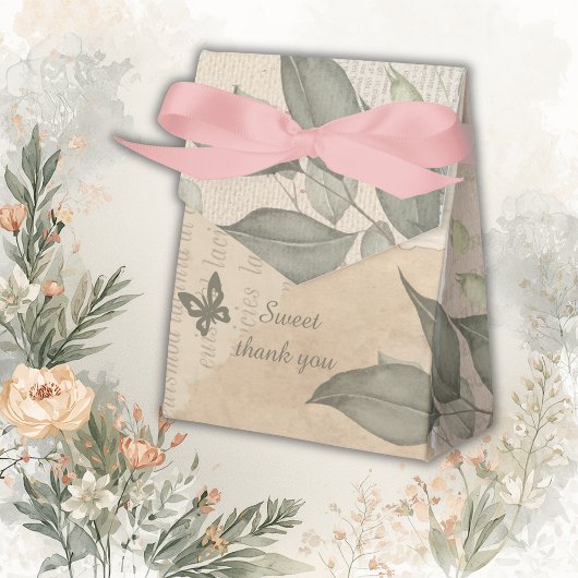 Vintage Hochzeit von Boho eucalyptus Geschenkschachtel