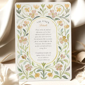 Vintage Hochzeit von Gelbflora Einladung