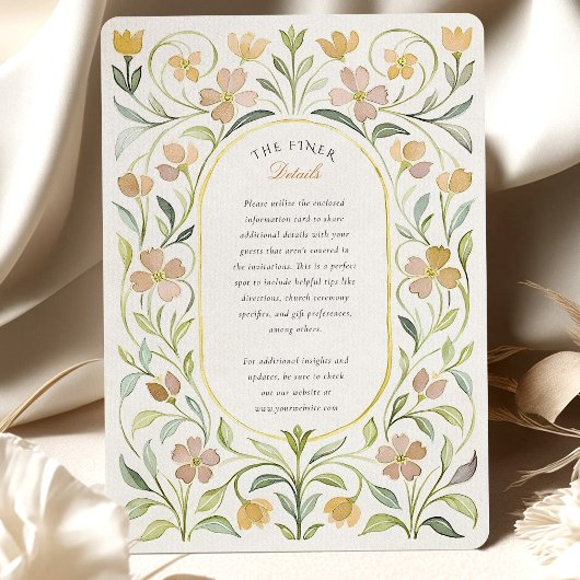 Vintage Hochzeit von Gelbflora Einladung