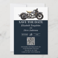 Vintage Hochzeit von Motorrädern
