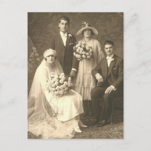 Vintage Hochzeiten (11) Postkarte