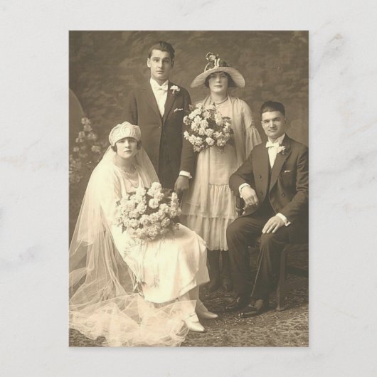 Vintage Hochzeiten (11) Postkarte (Vorderseite)