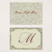 Vintage Hochzeitkarte (Vorne & Hinten)