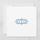 Vintage Hochzeits-Einladung Einladung (Rückseite)