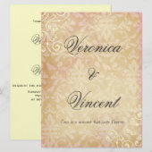 Vintage Hochzeits-Einladungen mit Liebe-Zitat Einladung (Vorne/Hinten)