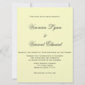 Vintage Hochzeits-Einladungen mit Liebe-Zitat Einladung (Rückseite)
