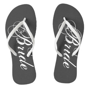 Vintage-Hochzeits-Flip-Flops für Braut und Bräutig Badesandalen