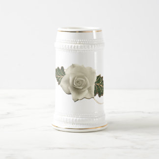 Vintage Hochzeits-Rose Bierglas