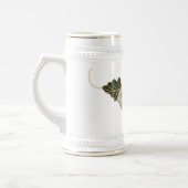 Vintage Hochzeits-Rose Bierglas (Links)