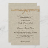 Vintage Hochzeitsblende Einladung (Vorne/Hinten)