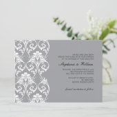 Vintage Hochzeitseinladung Einladung (Stehend Vorderseite)