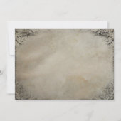 Vintage Hochzeitseinladung Einladung (Rückseite)