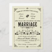 Vintage Hochzeitseinladung Einladung (Vorne/Hinten)