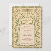 Vintage Hochzeitseinladungen im Jugendstil Einladung (Vorderseite)