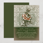 Vintage Hochzeitseinladungen von Lace Chic Einladung (Vorne/Hinten)