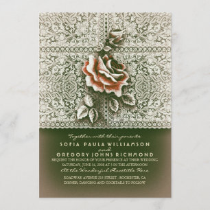 Vintage Hochzeitseinladungen von Lace Chic Einladung