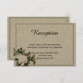 Vintage Hochzeitsempfang in Gröden Einladung (Vorne/Hinten)